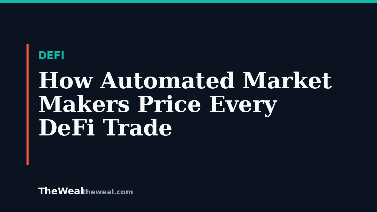 How Automated Market Makers Price Every DeFi Trade