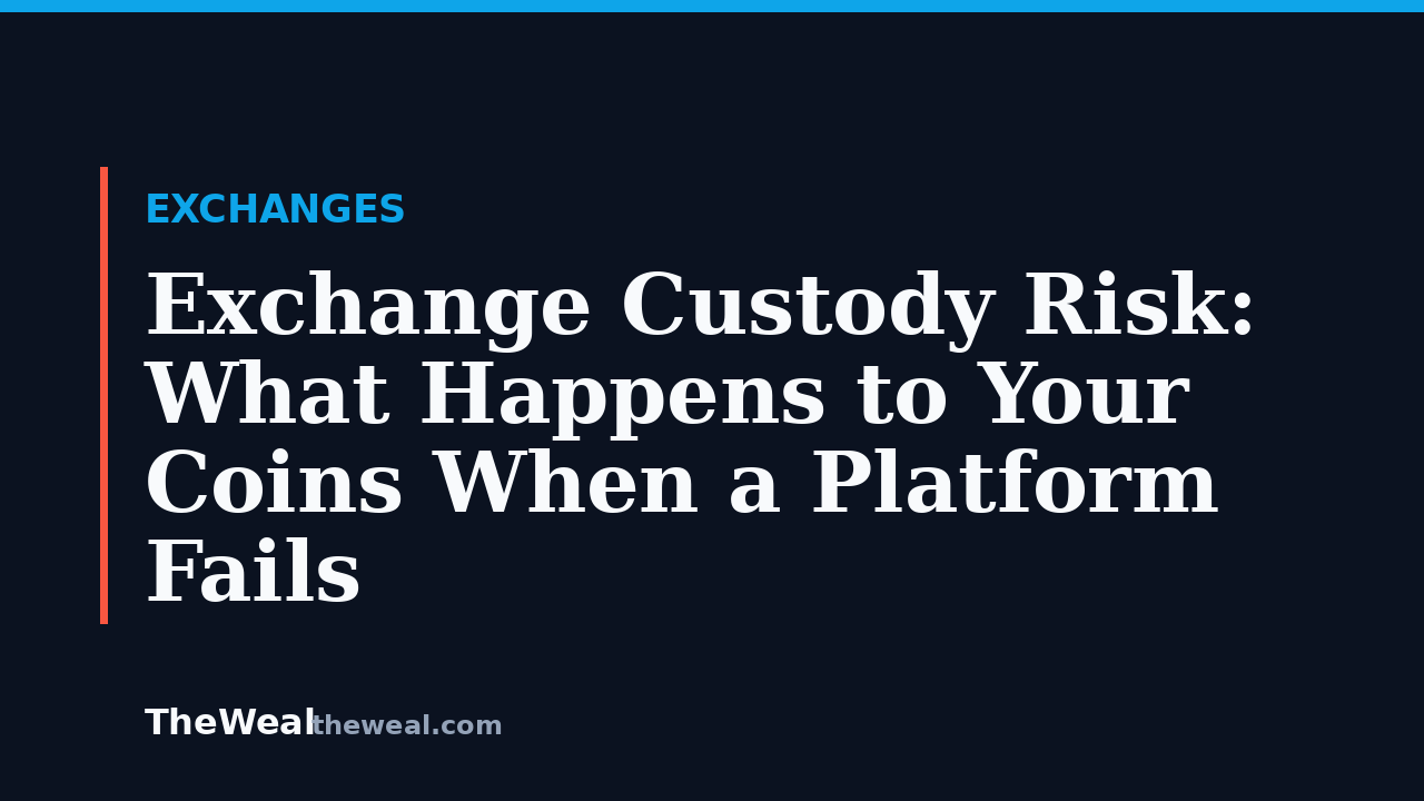 Exchange Custody Risk: What Happens to Your Coins When a Platform Fails