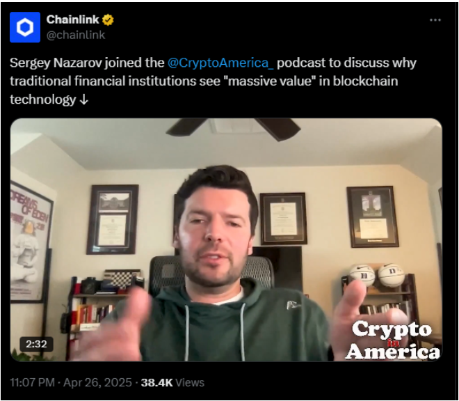 Nazarov says that Chainlink is the ultimate bridge | Source: X