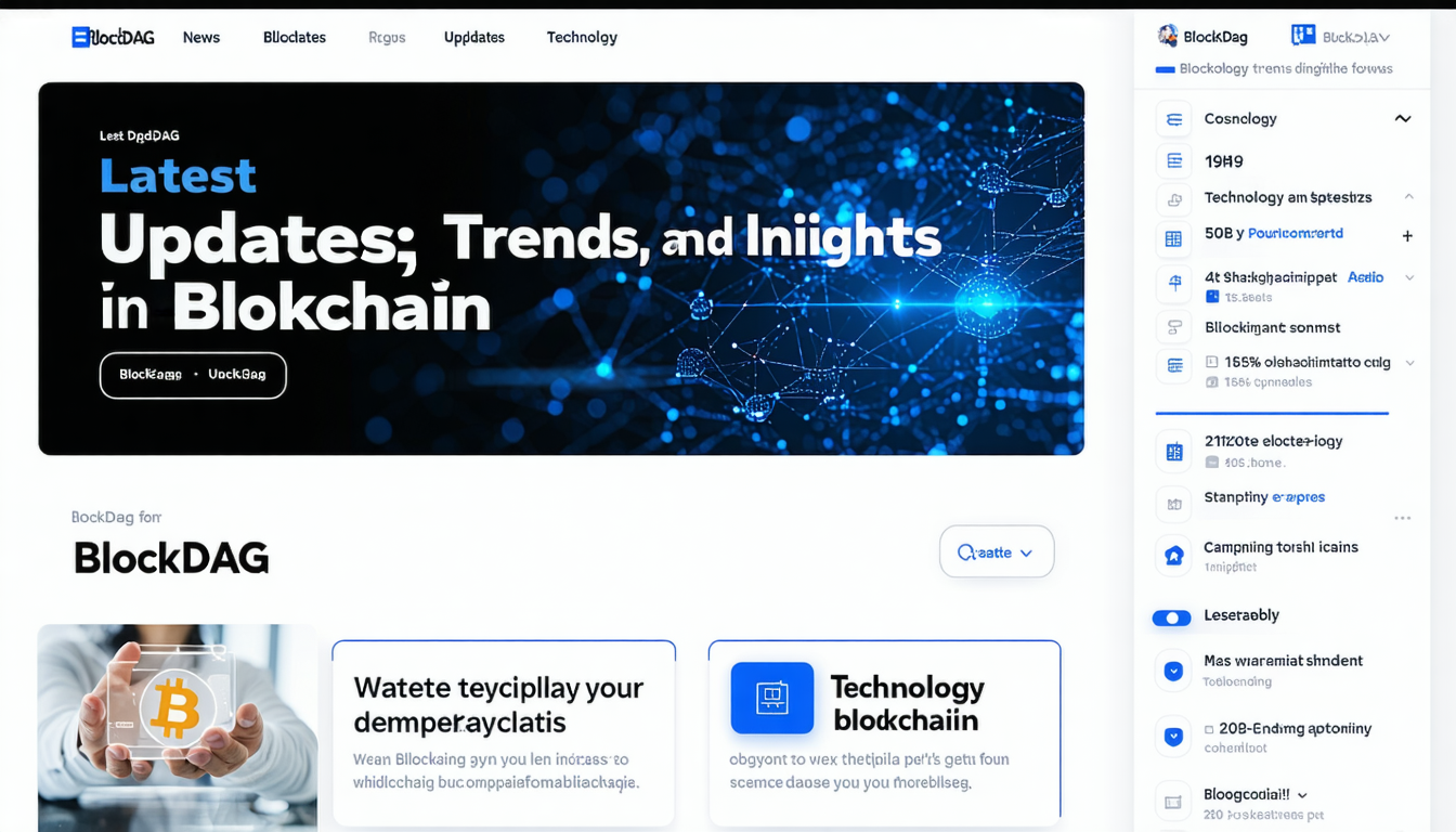 BlockDAG News: Latest Updates, Trends, and Insights in Blockchain Technology