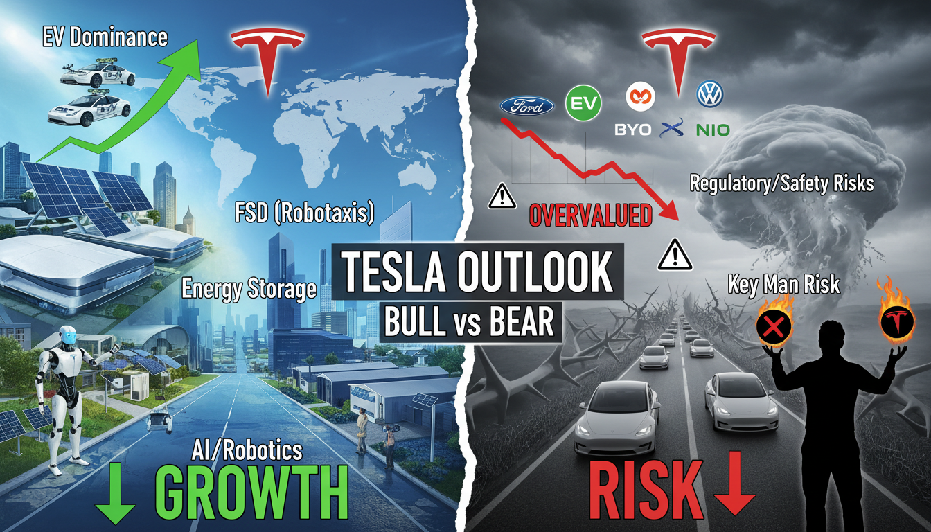 Tesla Long-Term Outlook: Bull vs Bear Case Analysis