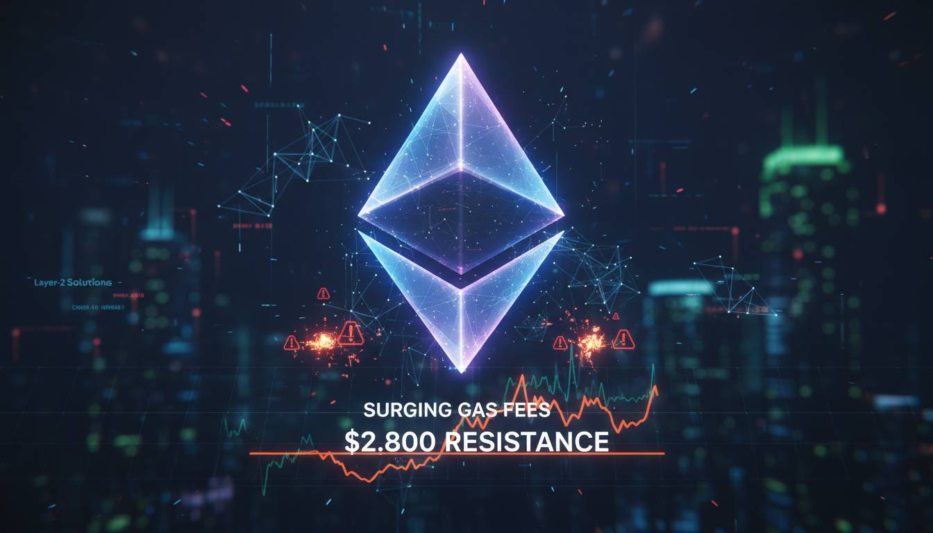 Ethereum News: ETH Price Battles $2,800 Resistance Amid Surging Gas Fees
