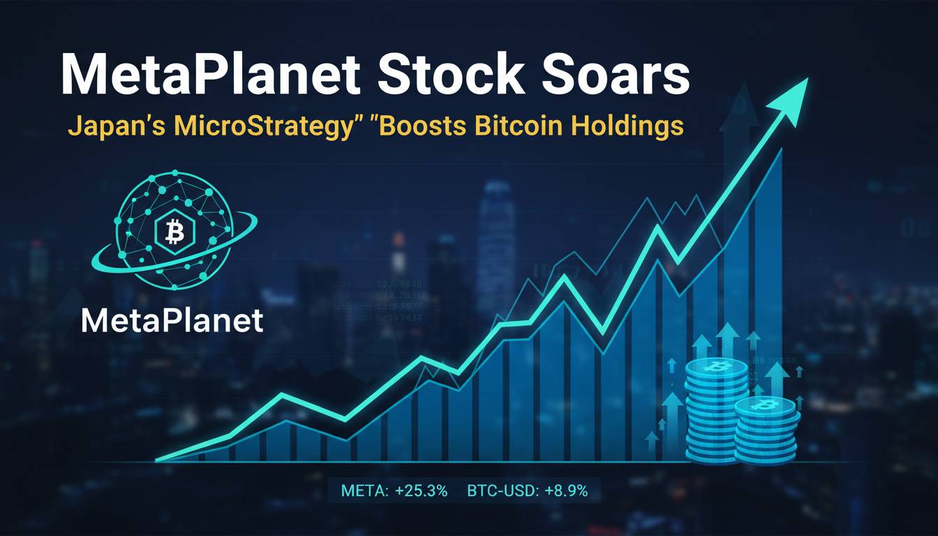 MetaPlanet Stock Soars as “Japan’s MicroStrategy” Boosts Bitcoin Holdings