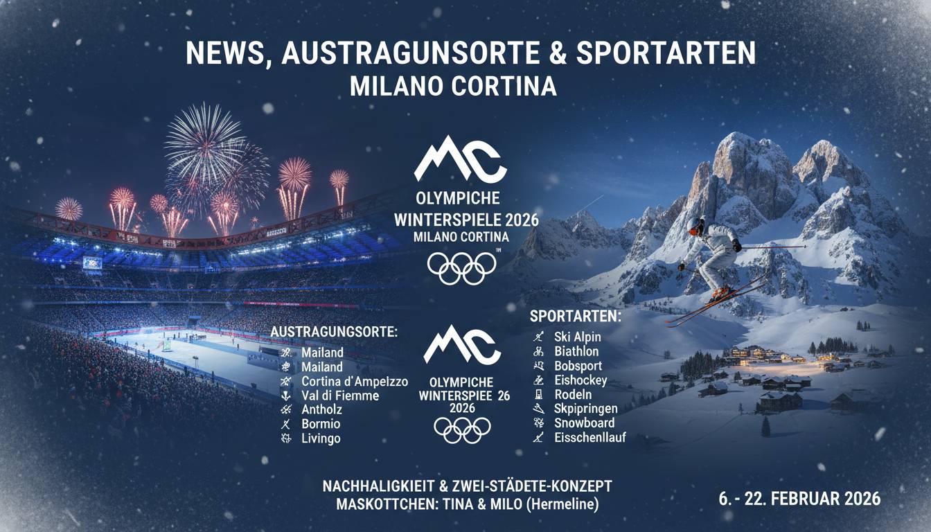 Olympische Winterspiele 2026: News, Austragungsorte & Sportarten