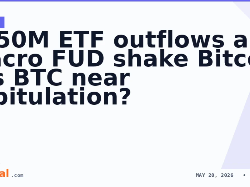 $650M ETF outflows and macro FUD shake Bitcoin – Is BTC near capitulation?