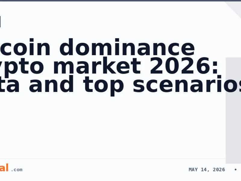 Bitcoin dominance crypto market 2026: data and top scenarios