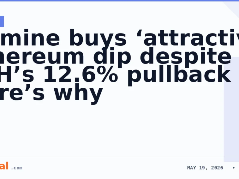 Bitmine buys ‘attractive’ Ethereum dip despite ETH’s 12.6% pullback — Here’s why