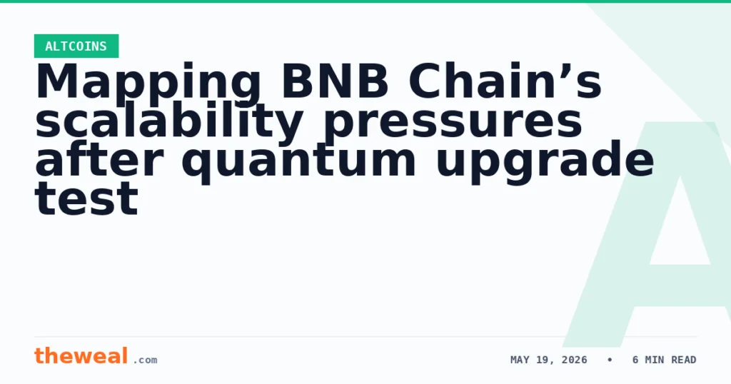 Mapping BNB Chain’s scalability pressures after quantum upgrade test