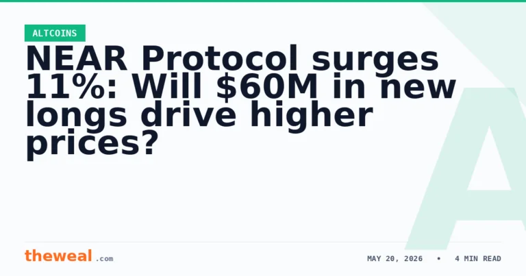 NEAR Protocol surges 11%: Will $60M in new longs drive higher prices?