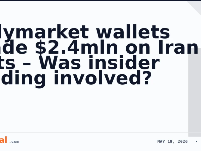 Polymarket wallets made $2.4mln on Iran bets – Was insider trading involved?