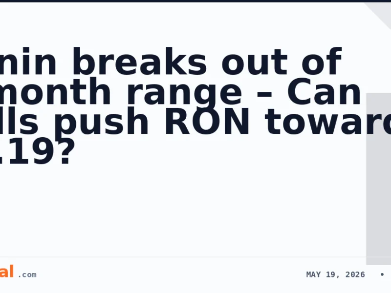 Ronin breaks out of 3-month range – Can bulls push RON toward $0.19?