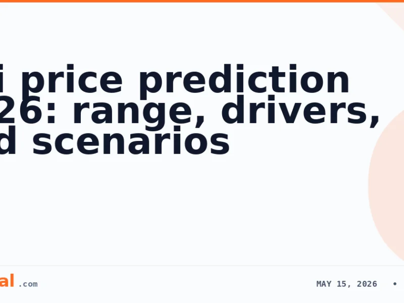 Sui price prediction 2026: range, drivers, and scenarios