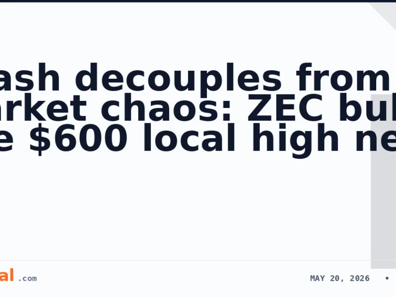 Zcash decouples from market chaos: ZEC bulls eye $600 local high next